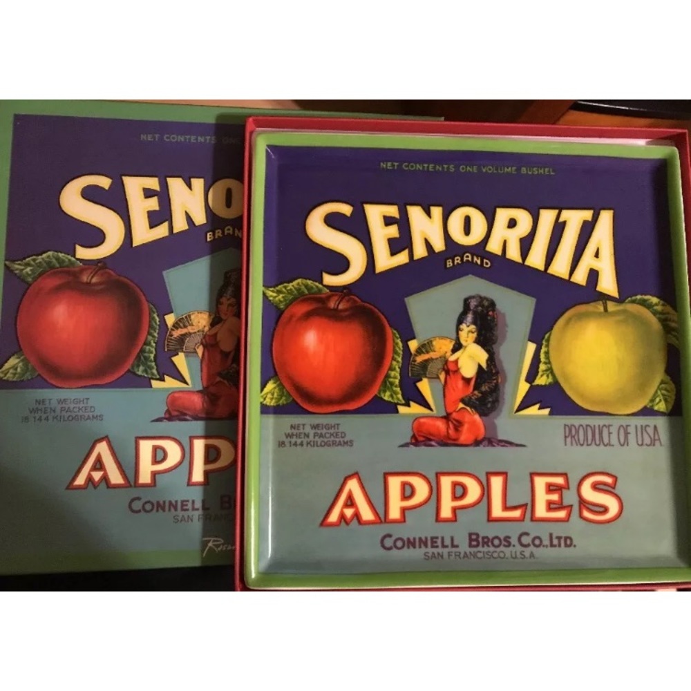 Rosanna American SENORITA Apples ceramic 9.5"